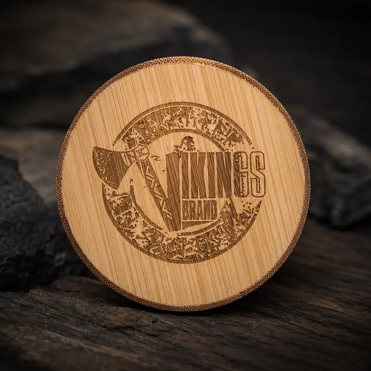 Ivar Norse Helm of Awe Wooden Viking Watch — Personalized Engraving